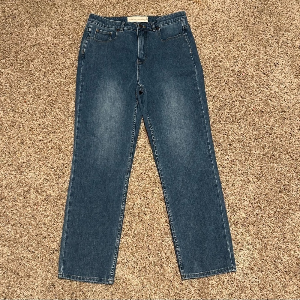 Soft surroundings women’s soft pull on jeans